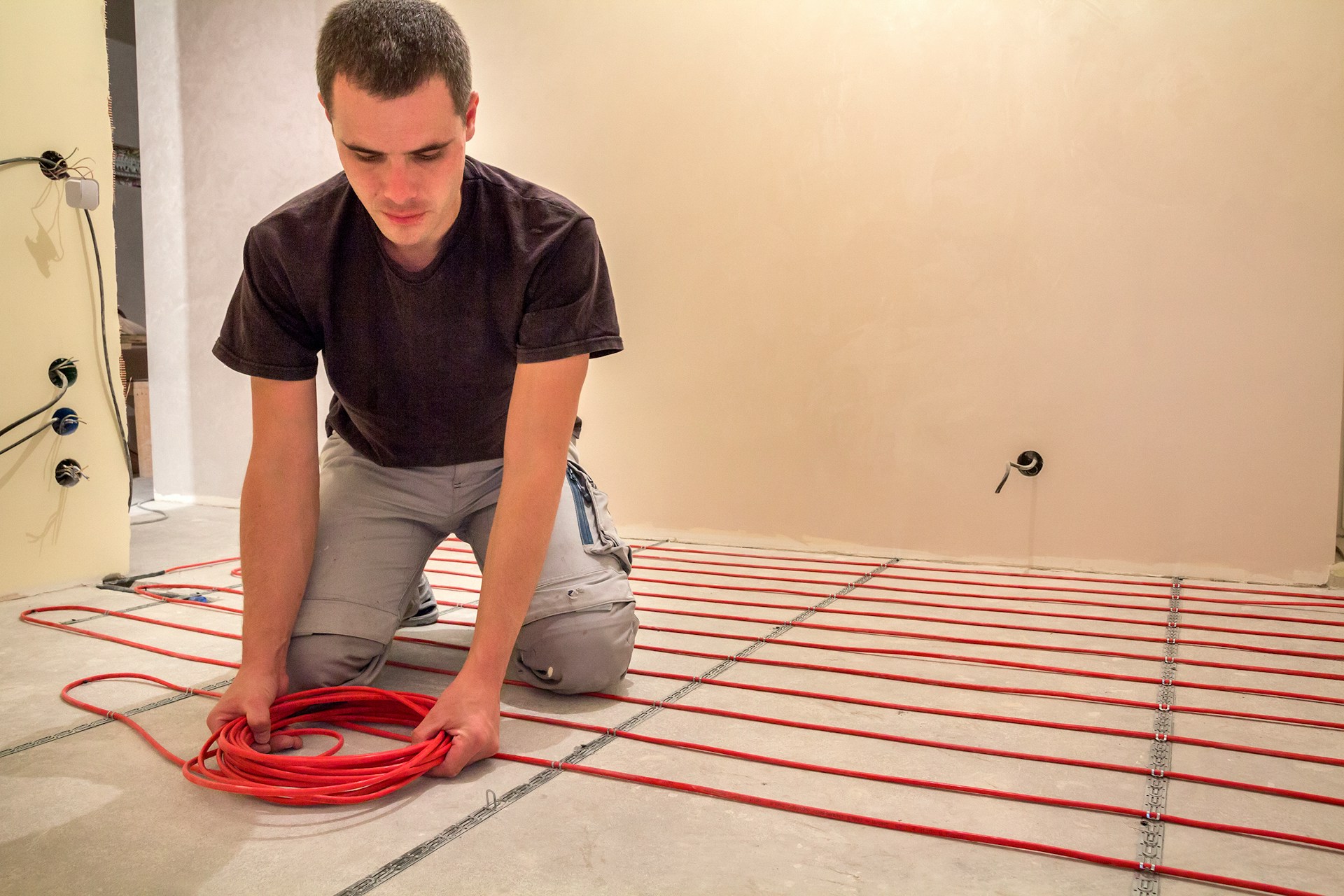 in-floor heating