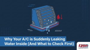 Why Your A/C is Suddenly Leaking Water Inside (And What to Check First) — featured image