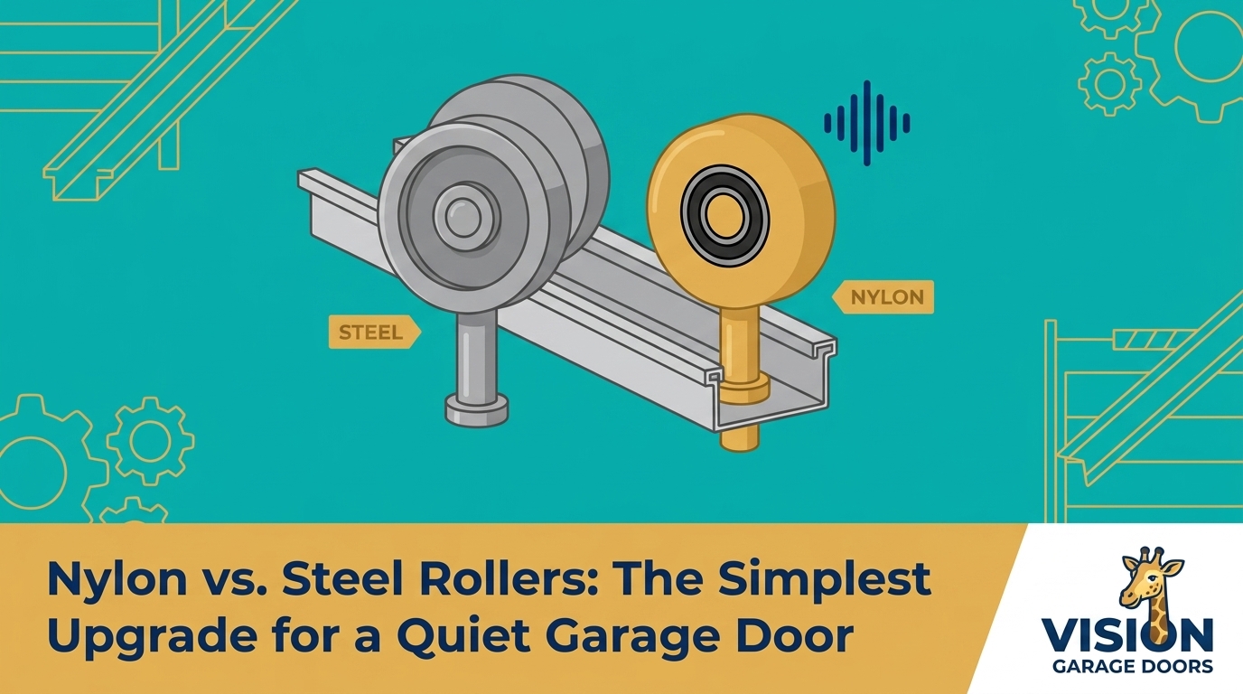 HVAC Blog 27 Nylon vs. Steel Rollers: The Simplest Upgrade for a Quiet Garage Door — featured image