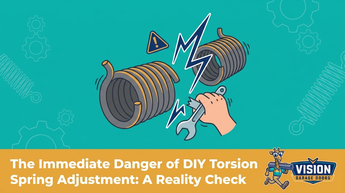 HVAC Blog 26 The Immediate Danger of DIY Torsion Spring Adjustment: A Reality Check — featured image
