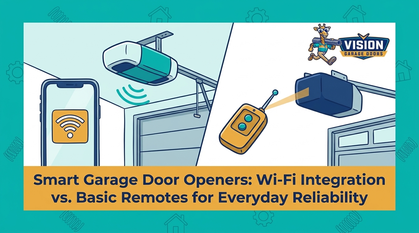 HVAC Blog 21 Smart Garage Door Openers: Wi-Fi Integration vs. Basic Remotes for Everyday Reliability — featured image
