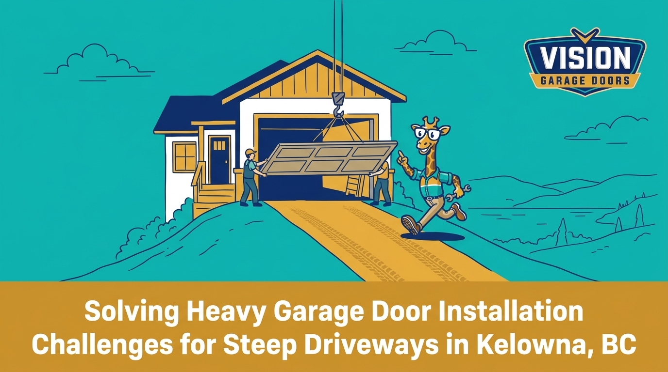 HVAC Blog 23 Solving Heavy Garage Door Installation Challenges for Steep Driveways in Kelowna, BC — featured image