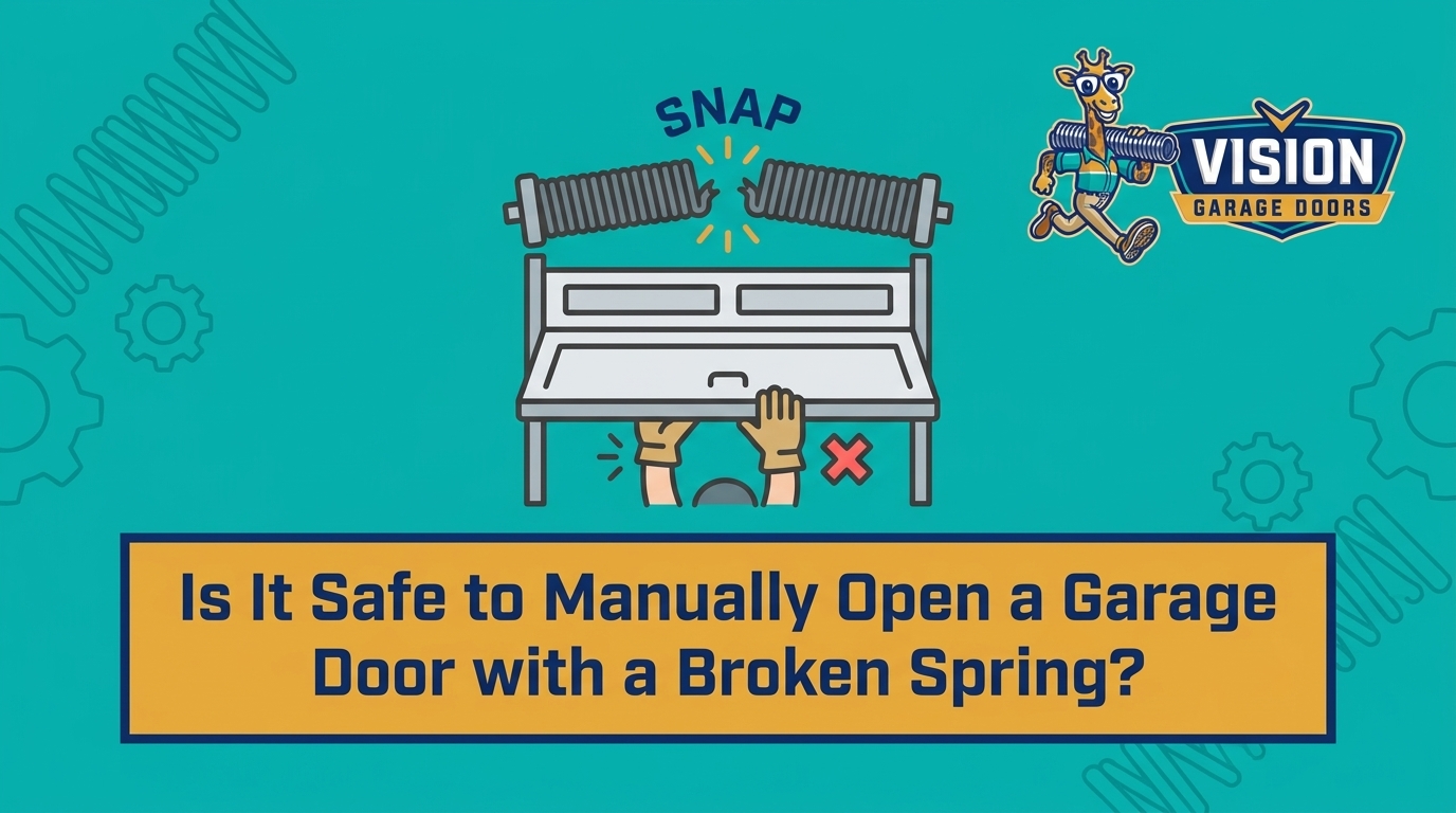 HVAC Blog 6 Is It Safe to Manually Open a Garage Door with a Broken Spring? — featured image